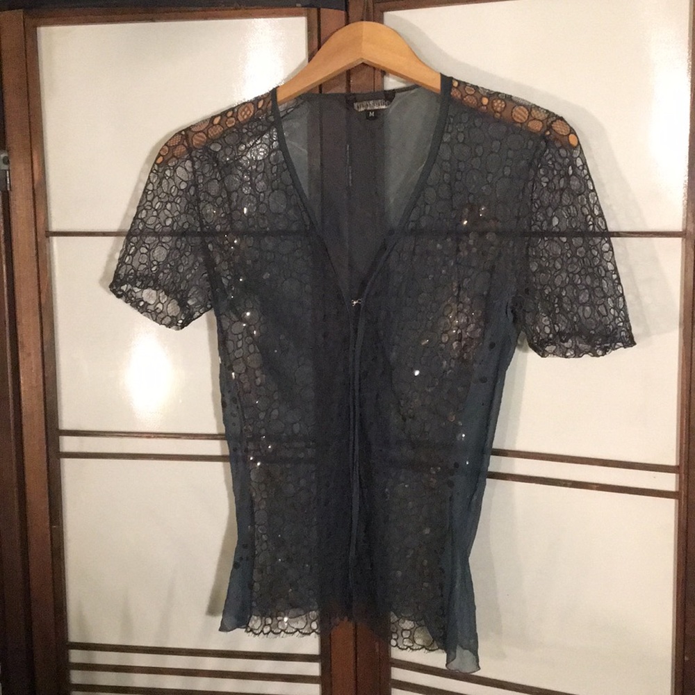 Unique Teal Lace Blouse